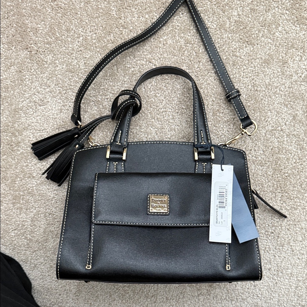 Dooney & Bourke Black Leather Crossbody handbag